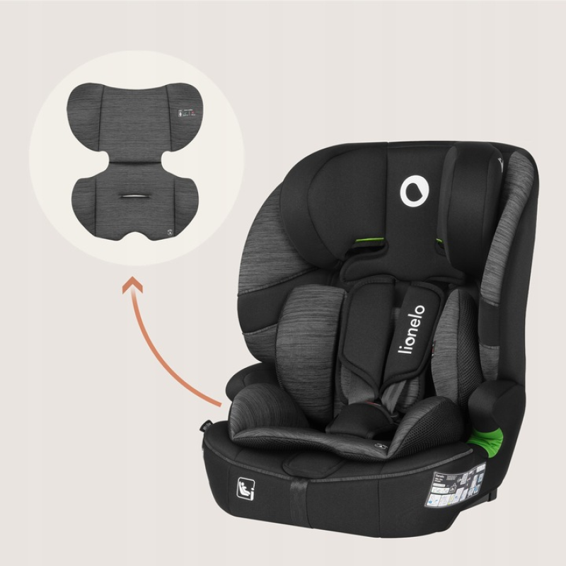 Дитяче автокрісло Lionelo BILLY I-SIZE BLACK GREY