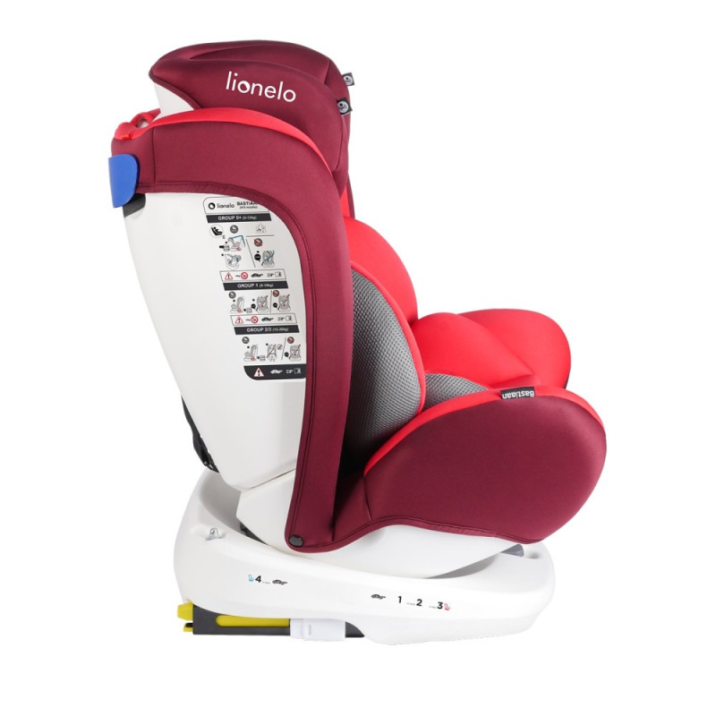 Дитяче автокрісло Lionelo BASTIAAN RED (white base)