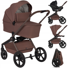 Універсальна коляска 3 в 1 Lionelo FREYA 3IN1 BROWN CHOCOLATE