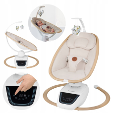 Крісло-гойдалка Lionelo OLIVIA BEIGE NATURAL