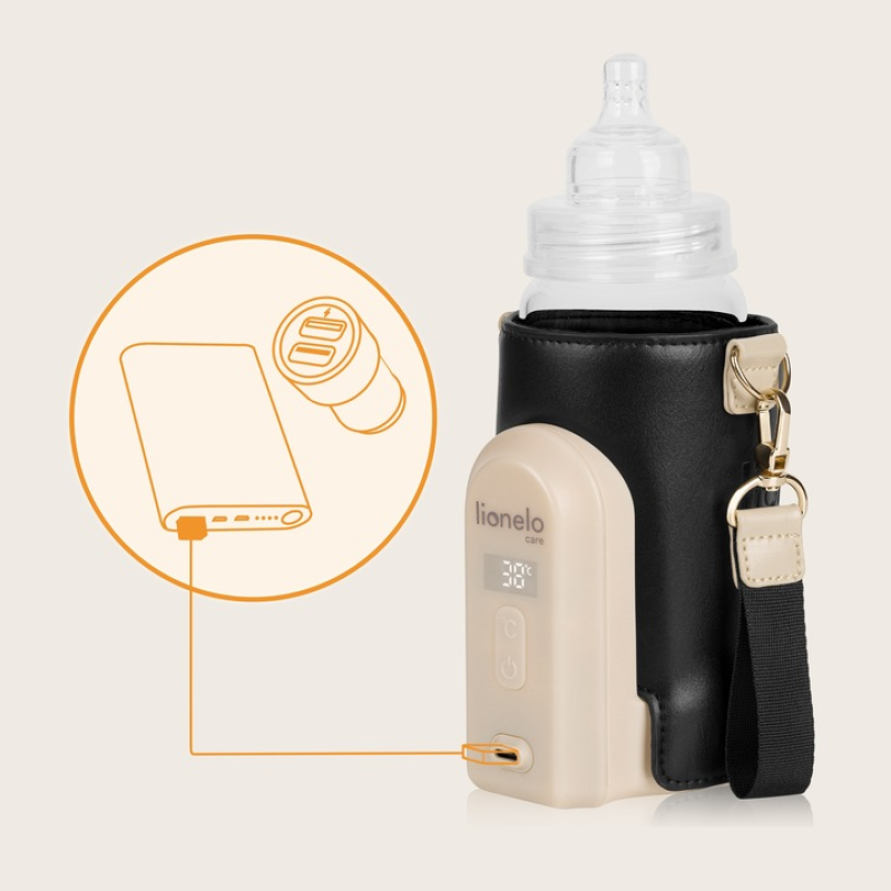 Підігрівач пляшок  Lionelo THERMUP GO EVO BLACK GOLD