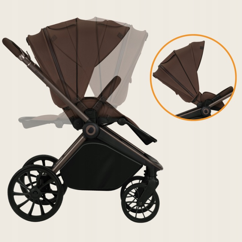 Універсальна коляска 3 в 1 Lionelo MIKA  PLUS 3IN1 MOCHA  MOUSSE