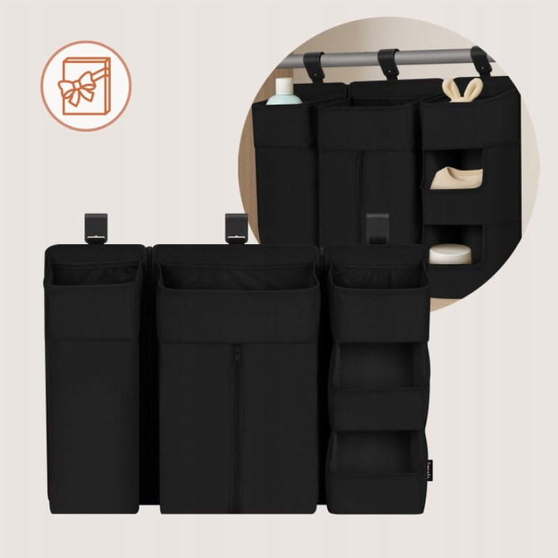 Органайзер для ліжечка Lionelo SIDEPOCKET LARGE BLACK
