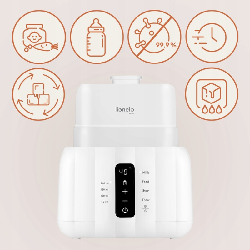 Підігрівач пляшок  Lionelo THERMUP DUO WHITE