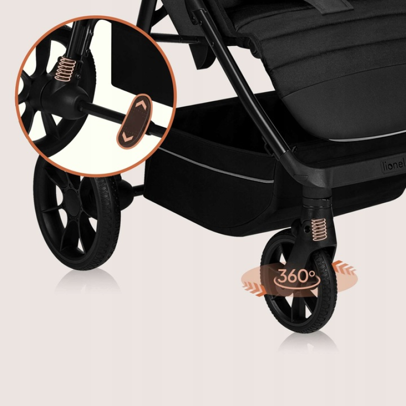 Прогулянкова коляска Lionelo MIRA GREY GRAPHITE