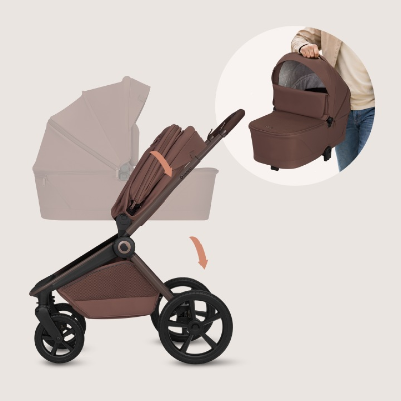 Універсальна коляска 2 в 1 Lionelo FREYA 2IN1 BROWN CHOCOLATE