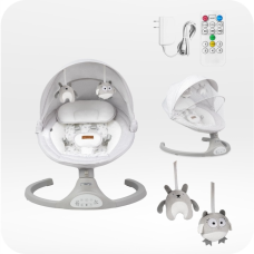 Крісло-гойдалка MoMi KENANI Light Grey