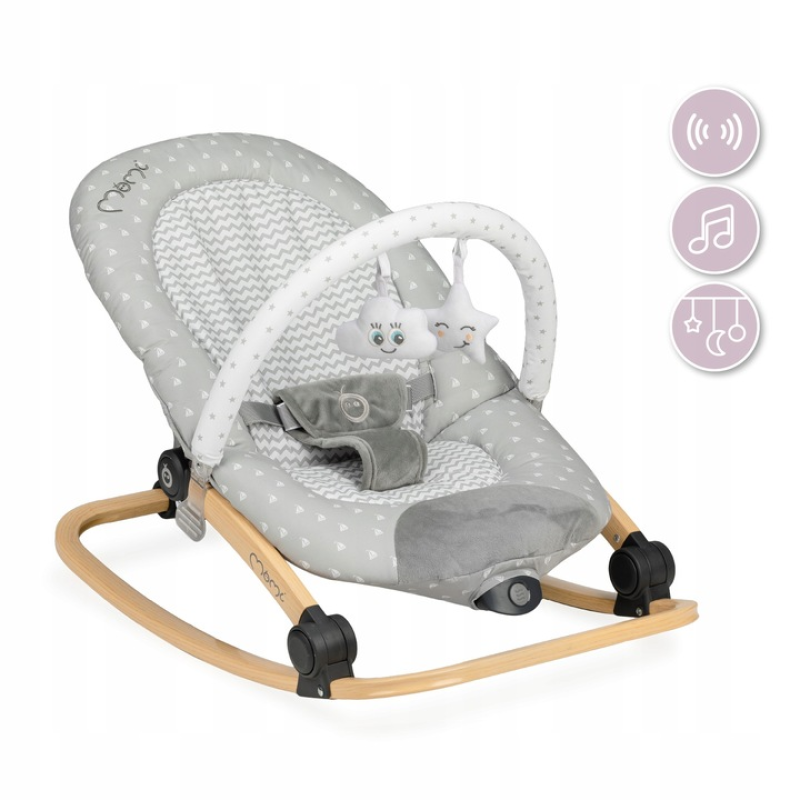 Крісло-гойдалка MoMi LUMIWOOD Grey