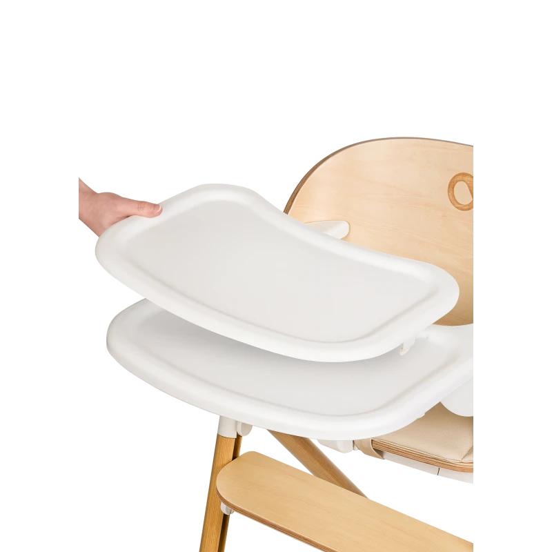 Стілець для годування Lionelo CELIA WHITE NATURAL WOOD