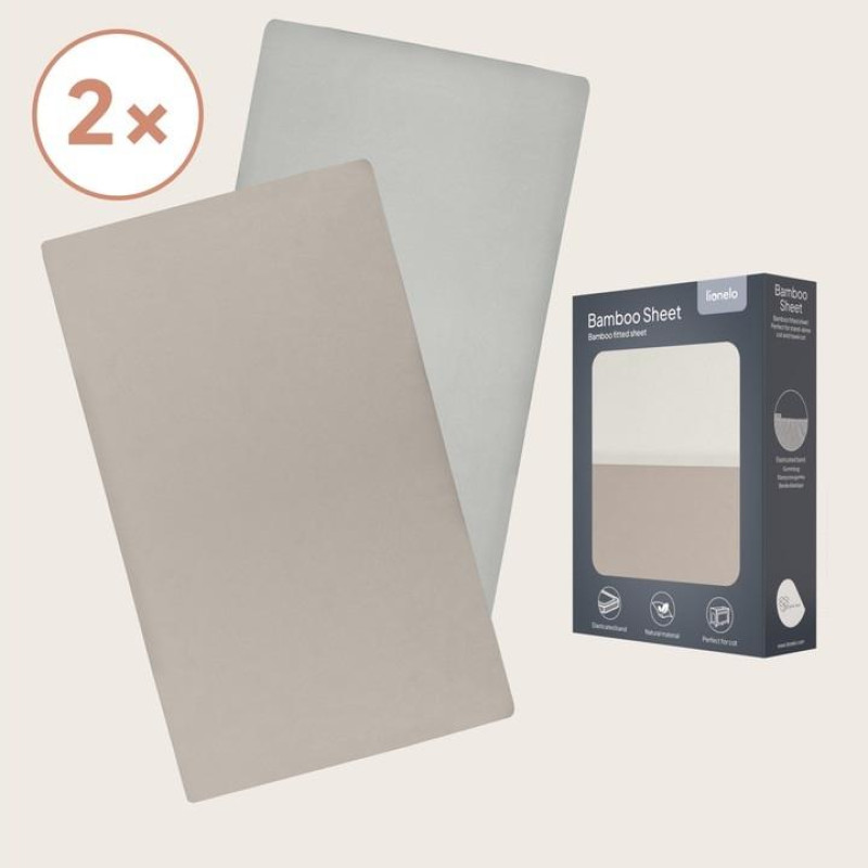 Простирадло Lionelo BAMBOO SHEET OFF WHITE BEIGE 118x60