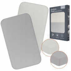 Простирадло Lionelo BAMBOO SHEET OFF WHITE GREY 70x28