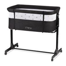 Ліжечко дитяче прямокутне MoMi REVO Dark Gray