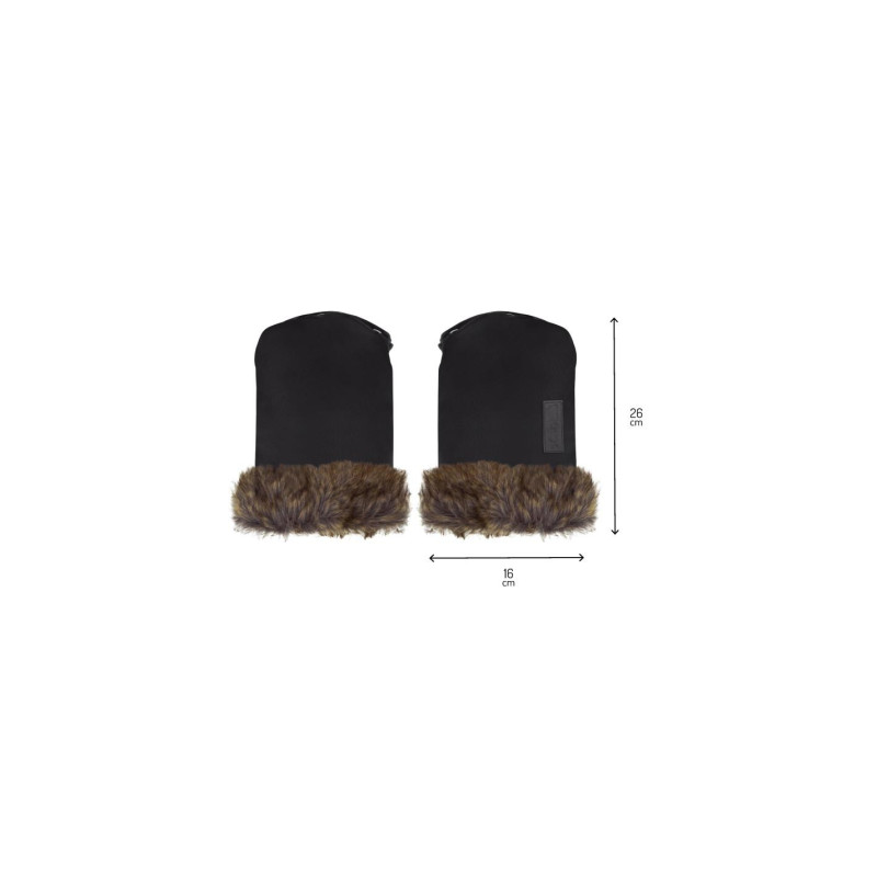 Муфта-рукавиці для коляски MoMi SILDI Black