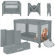Манеж Lionelo AMELIE GREY CONCRETE