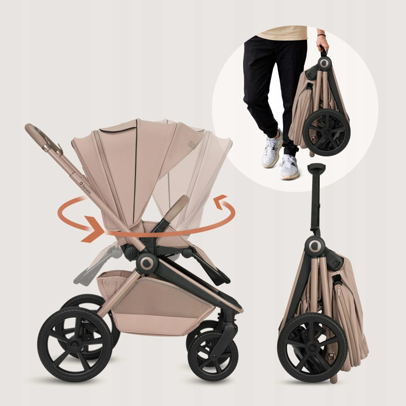 Універсальна коляска 3 в 1 Lionelo FREYA 3IN1 BEIGE SAND
