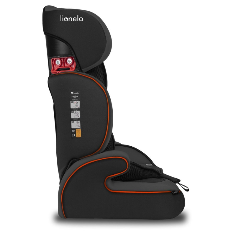 Дитяче автокрісло Lionelo  LEVI ONE SPORTY BLACK