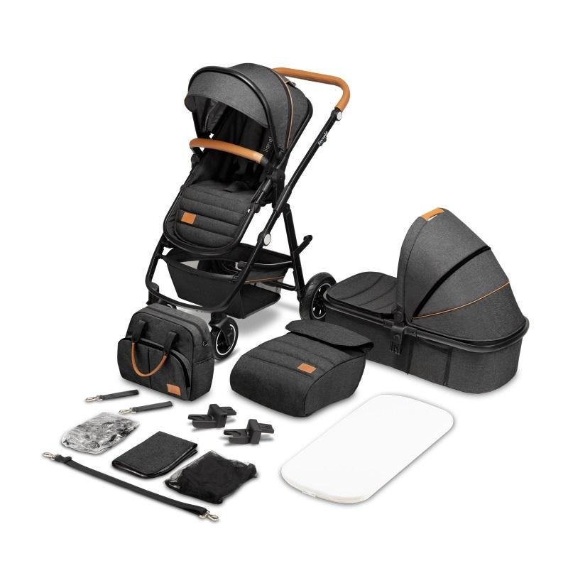 Універсальна коляска 2 в 1 Lionelo AMBER GREY GRAPHITE