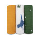 Набір пелюшок Lionelo DINO BAMBOO BOX Multicolor