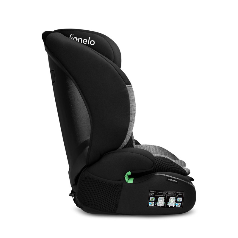 Дитяче автокрісло Lionelo  LEVI  I-SIZE BLACK  GREY