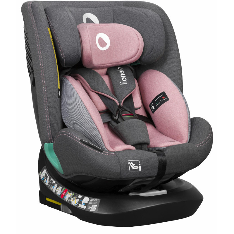 Дитяче автокрісло Lionelo BASTIAAN ONE  I-SIZE PINK ROSE