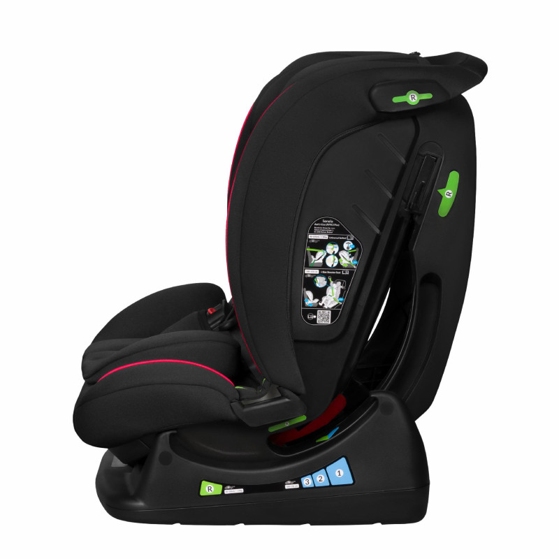 Дитяче автокрісло Lionelo AART I-SIZE BLACK CARBON RED