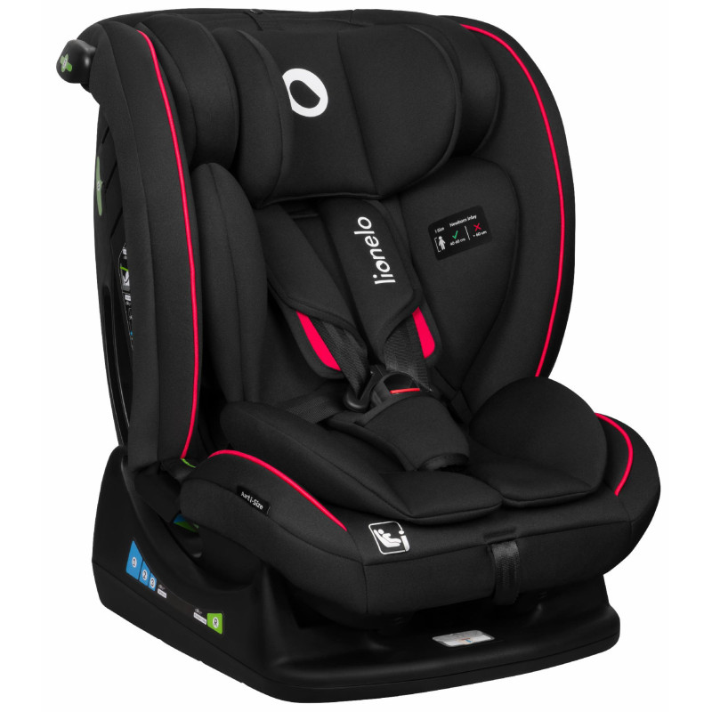 Дитяче автокрісло Lionelo AART I-SIZE BLACK CARBON RED