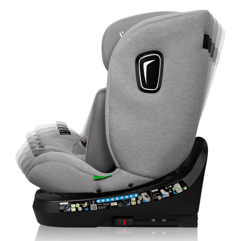 Дитяче автокрісло Lionelo BRAVE  I-SIZE GREY STONE