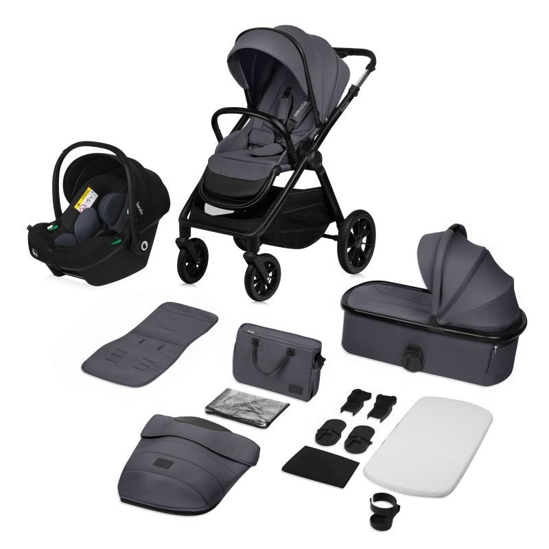 Універсальна коляска 3 в 1 Lionelo LAYLA 3IN1 GREY STONE