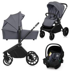 Універсальна коляска 3 в 1 Lionelo MIKA  PLUS 3IN1 GREY STONE