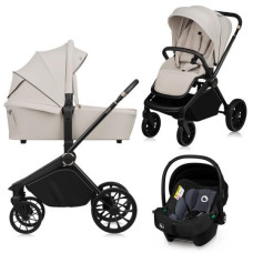 Універсальна коляска 3 в 1 Lionelo MIKA  PLUS 3IN1 BEIGE SAND