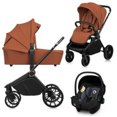 Універсальна коляска 3 в 1 Lionelo MIKA  PLUS 3IN1 BROWN RUST