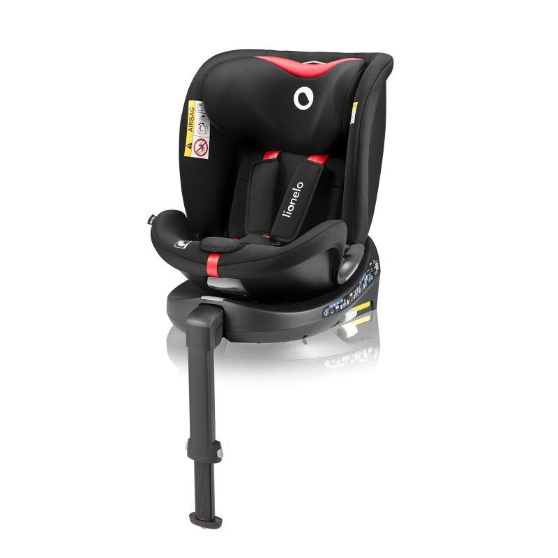 Дитяче автокрісло Lionelo NAVY I-size BLACK RED