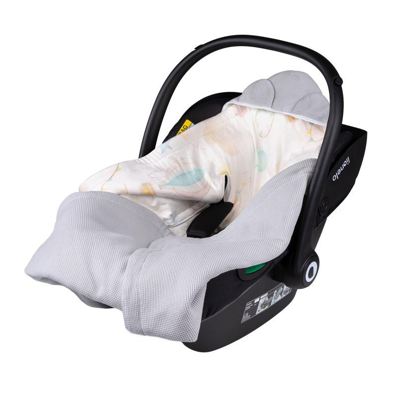 Покривало Lionelo TRAVEL SWADDLE BLANKET GREY BALLON
