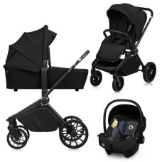 Універсальна коляска 3 в 1 Lionelo MIKA  PLUS 3IN1 BLACK ONYX