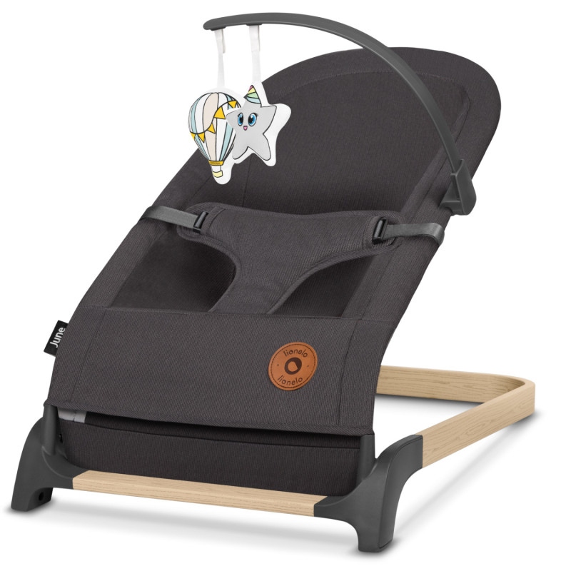 Дитячий шезлонг Lionelo JUNE GREY STONE