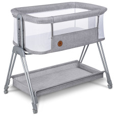 Ліжечко приставне Lionelo LUNA GREY CONCRETE