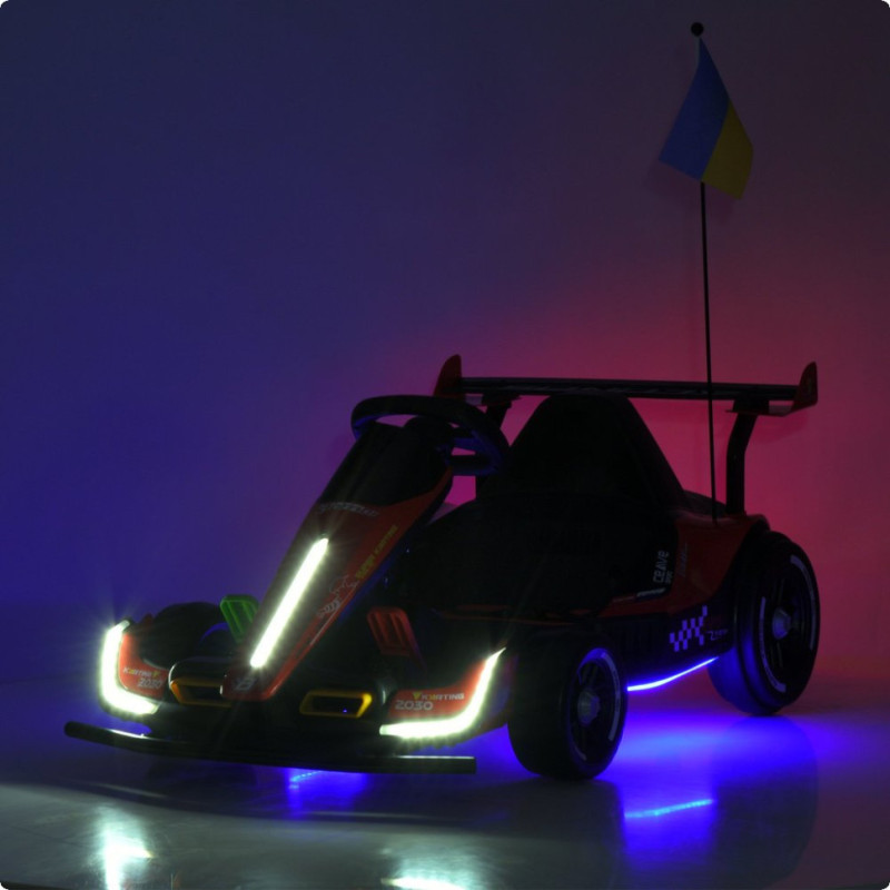 Дитячий електромобіль Електрокарт Kart M 6322EBLR-3 до 50 кг