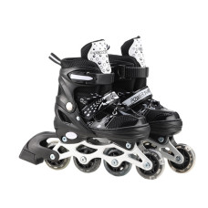 Роликові ковзани RL2501(Black) колеса PVC, розмір S (30-33), зі світлом
