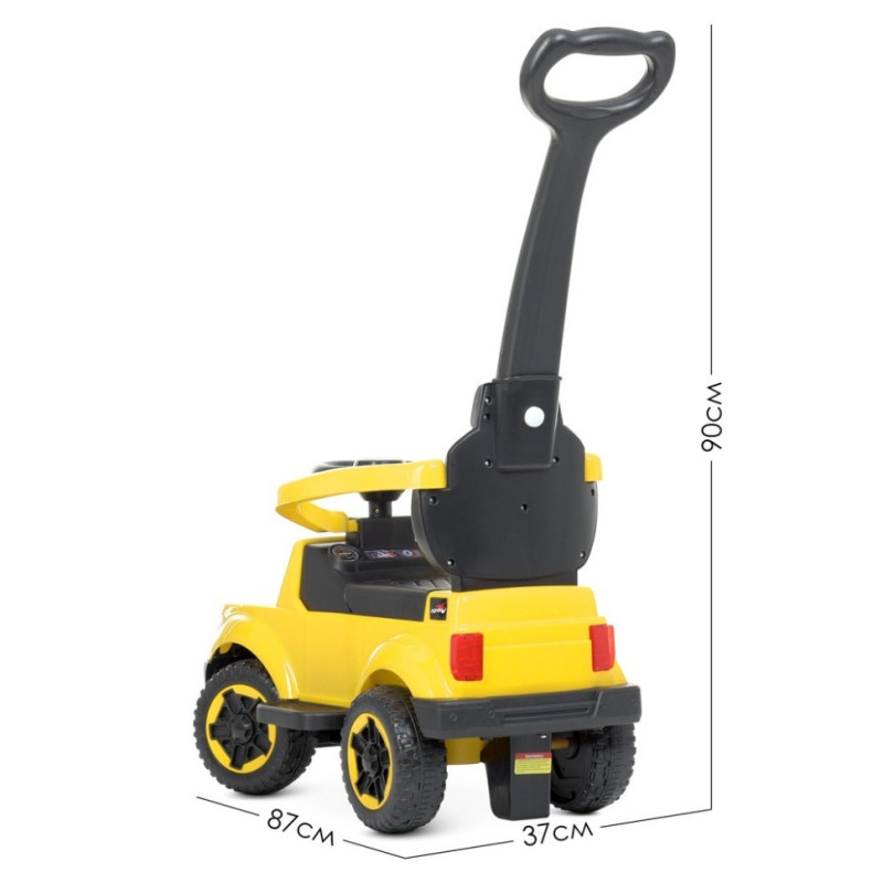 Каталка-толокар M 4564B-6, 1*25W, батьківська ручка, музика, світло