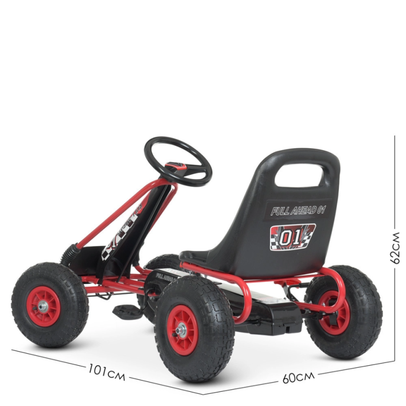 Велокарт дитячий Bambi kart M 0645(2)-3 червоний