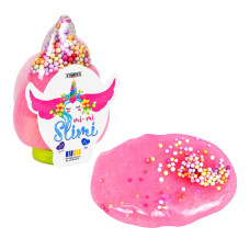 Дитячий слайм Mi-mi Slimi Рожок із кульками 71826ST(Pink) у баночці 100 г