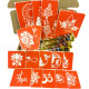 Набір кольорової хни з трафаретами для біо-тату №6 color-henna-set-06