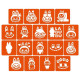 Набір трафаретів для біо-тату 