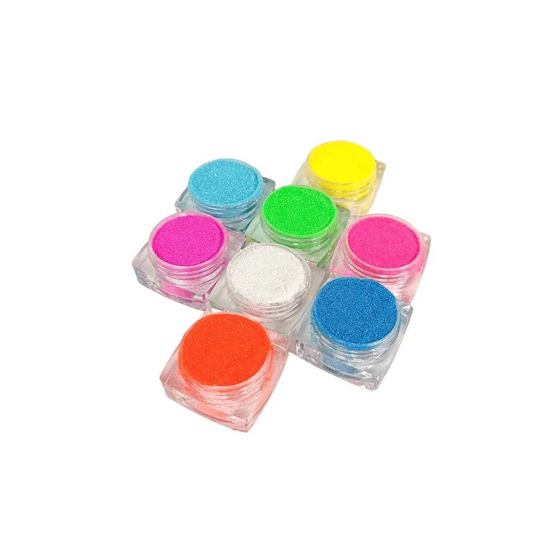 Набір гліттеру для біо-тату №5 glitter-set-5-neon неоновий
