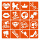Набір трафаретів для біо-тату 