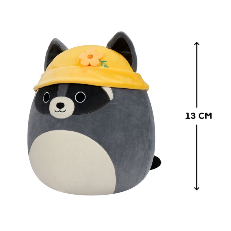 М'яка іграшка Єнот Роккі в панамці Squishmallows SQER00820, 13 см