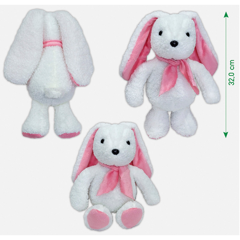 Игрушка мягконабивная Зайка МС 080501-17 розовое