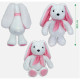 Игрушка мягконабивная Зайка МС 080501-17 розовое