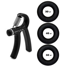 Набір кистьових еспандерів кільце+еспандер ножиці Power Grip Set1 NE-1587-60