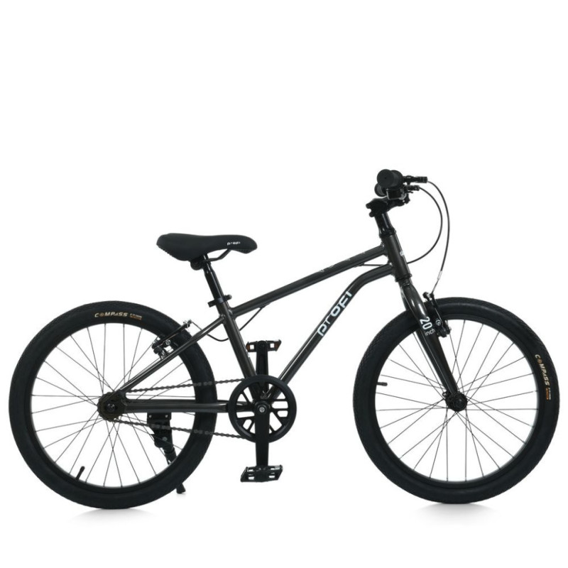 Велосипед дитячий LIGHTY MB 20LIGHTY DARK GREY, колеса 20 дюймів